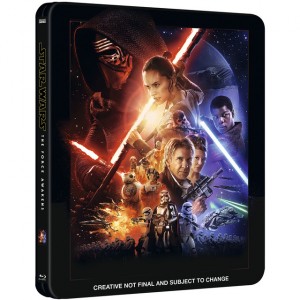 Carátula provisional del DVD de Star Wars VII: el despertar de la fuerza.
