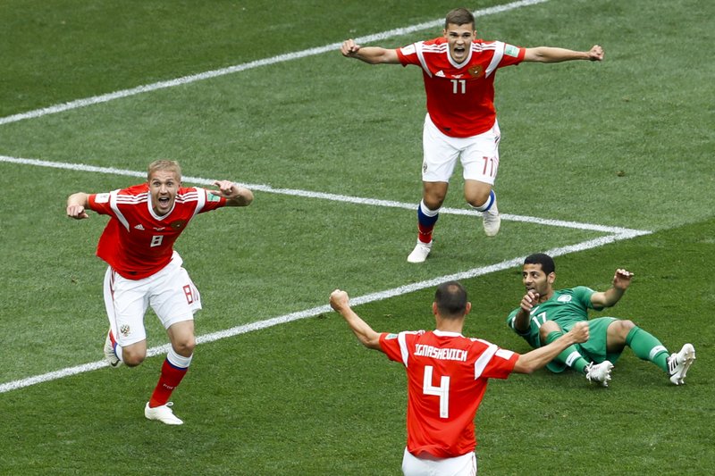 Rusia inaugura su Mundial y se reencuentra con el triunfo, al imponerse por goleada de 5-0 sobre Arabia Saudí.