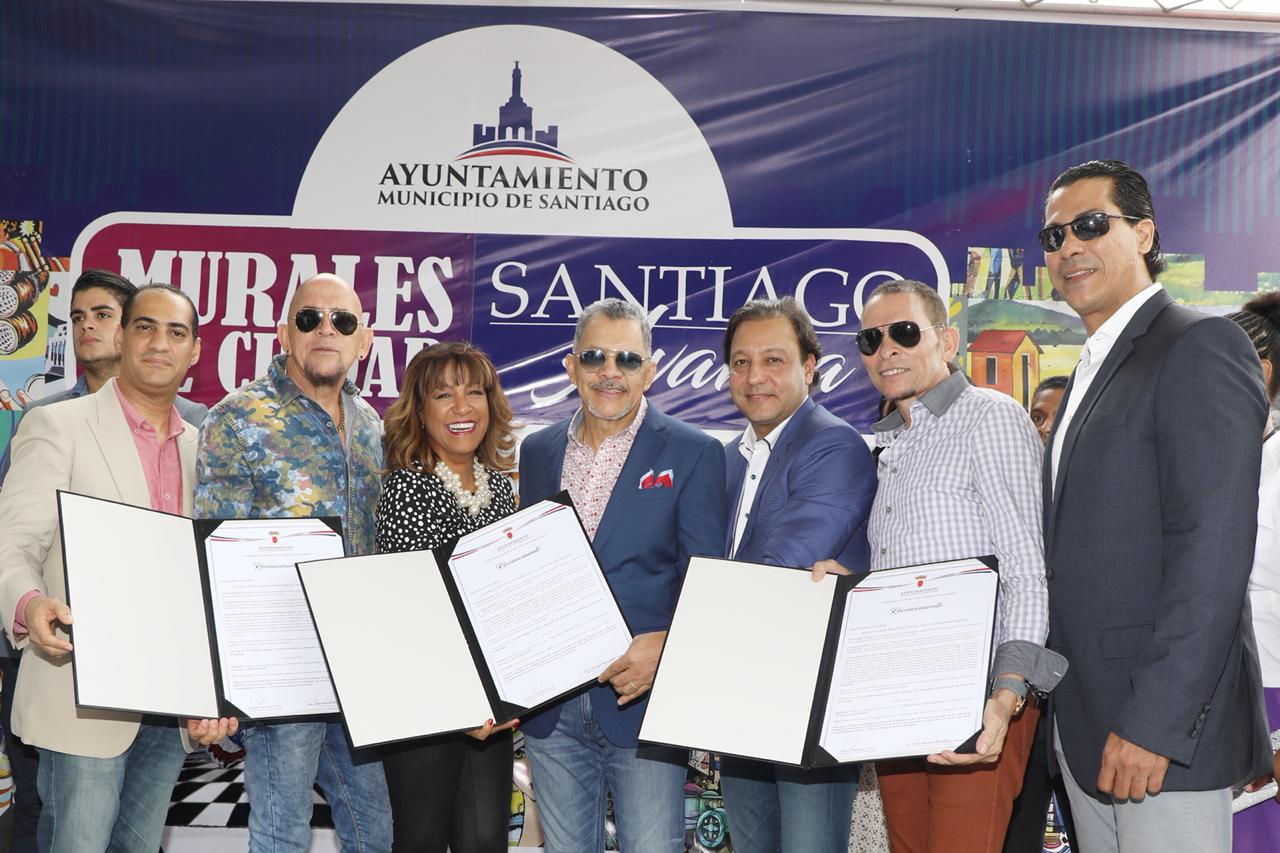 Alcaldía de Santiago rinde honor a Milly Quezada y Los Hermanos Rosario con dos bellos murales de ciudad