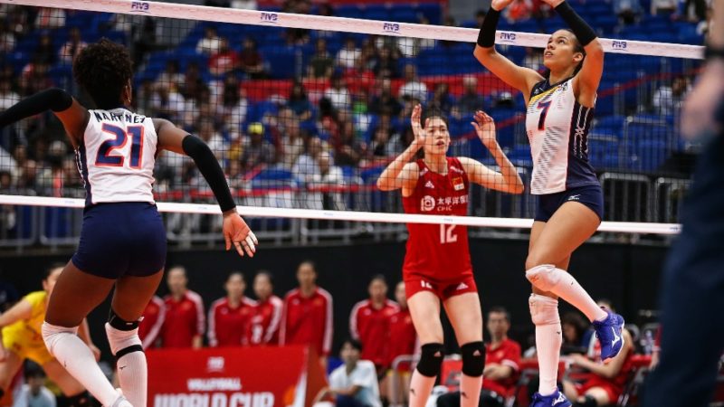 China derrotó 3-0 al sexteto de RD en Japón