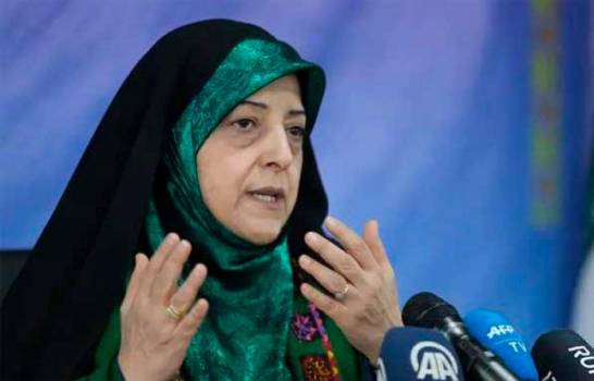 Contagiada de coronavirus vicepresidenta de Irán