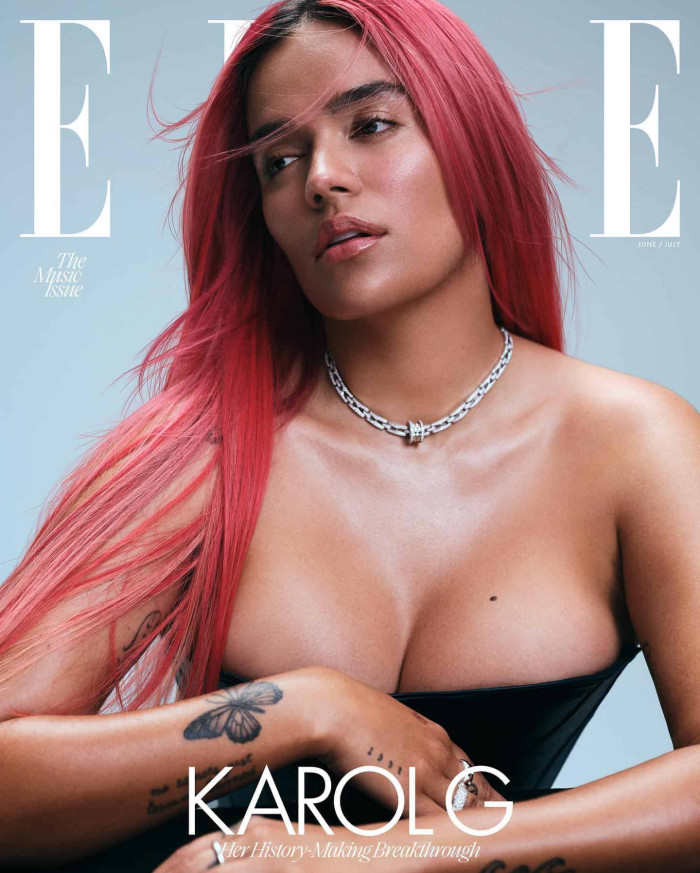 Karol G se vuelve tendencia por fotos para la revista Elle