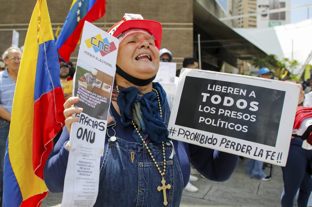 Venezolanos se manifiestan en Caracas y el mundo para reclamar victoria de oposición en elecciones