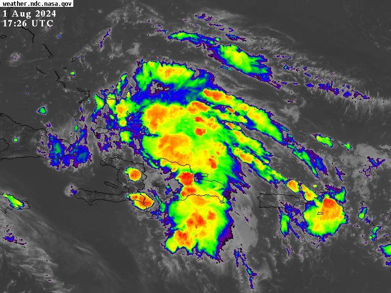 Elevan a 19 provincias en alerta por aguaceros de onda tropical