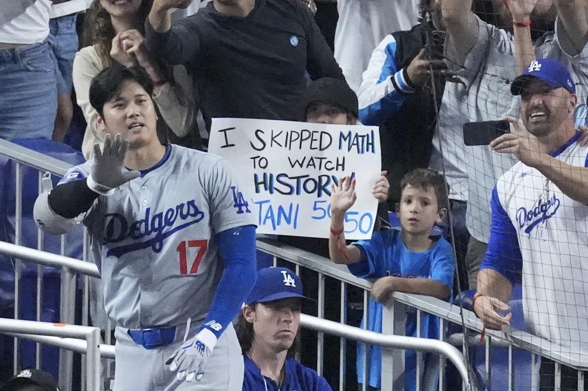 Ohtani se inscribe como 1er miembro del club de los 50/50 y Dodgers avanzan a playoffs