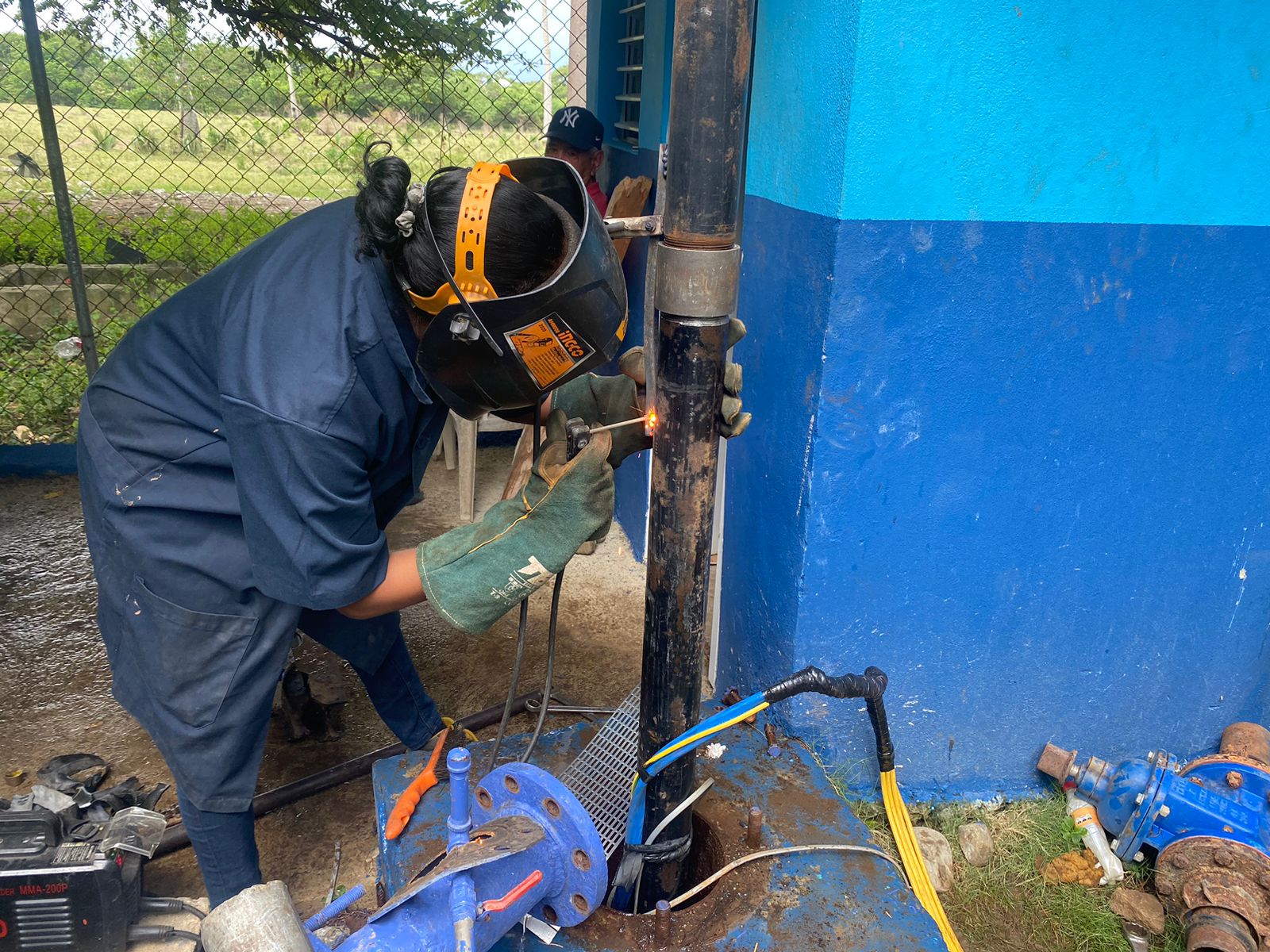 Coraasan instala nueva bomba de impulsión en el «Pozo de Chepe» en Jacagua