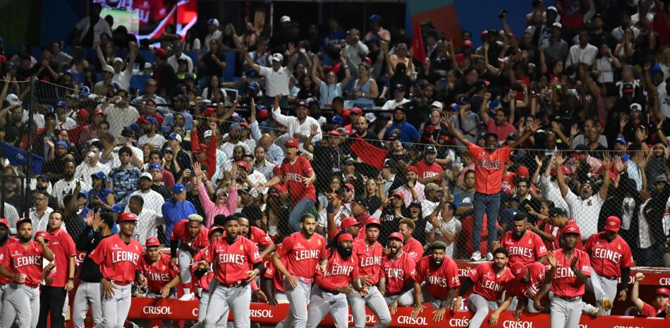 HR de Caminero guio a Pujols y Leones del Escogido al título de la LIDOM