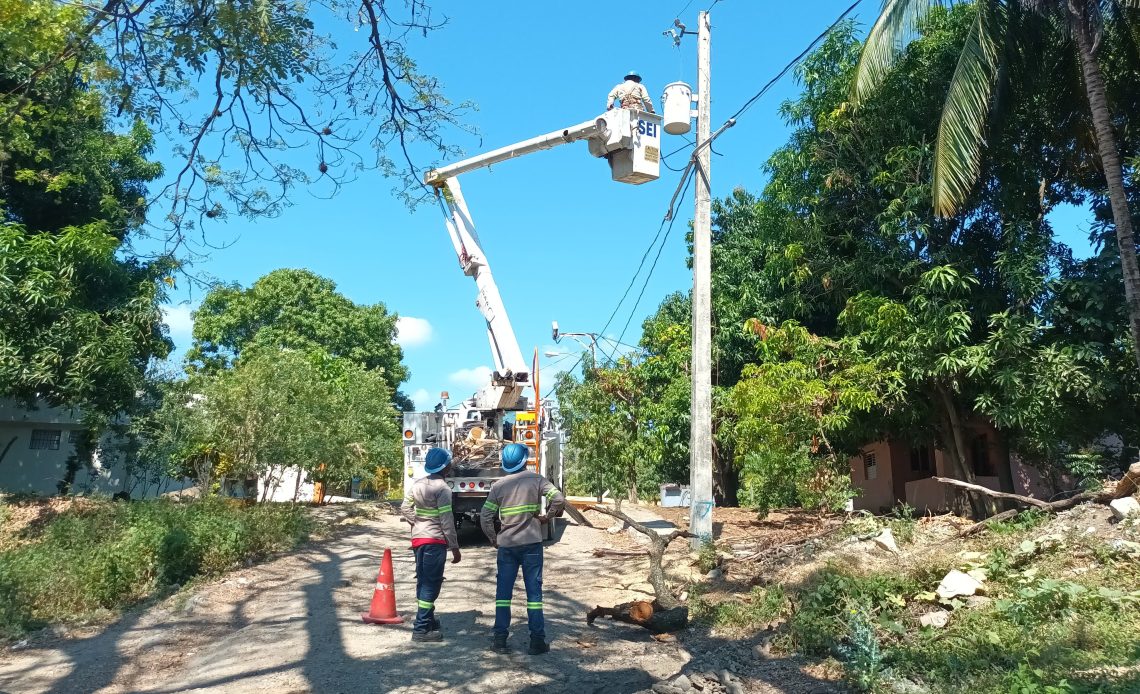 Edesur rehabilitó redes en la comunidad Semana Santa, San Cristóbal con una inversión de RD$3,261,694.94
