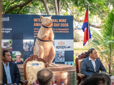Camboya inaugura estatua de rata que salva vidas