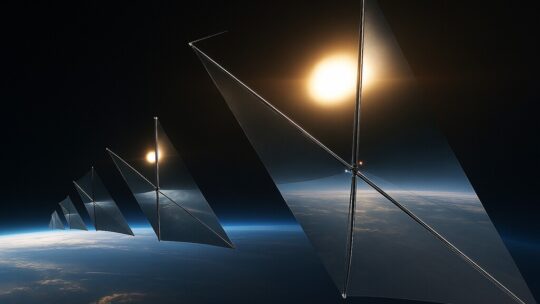 Una empresa quiere vender luz solar a demanda utilizando unos gigantescos espejos en el espacio. Tenemos  preguntas