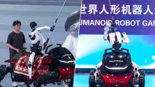 En China, los robots humanoides ya montan a caballo. Lo curioso es que el caballo también es un robot