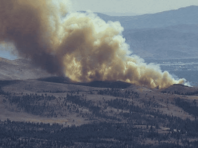 Incendio forestal Reno y estado de emergencia en Washoe