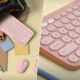 Ni blanco ni negro: este teclado Logitech en tono pastel es ideal para darle un lavado de cara a tu setup