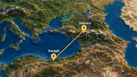 La "línea de visión" más larga de todo el planeta: una fotografía real de Turquía vista a 500 kilómetros desde el Cáucaso