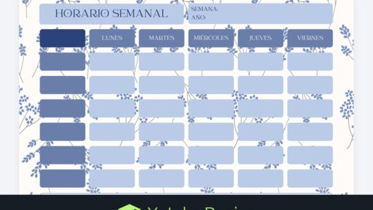 Plantillas de horario escolar para curso 2026/27: modelos para crear tus horarios de asignaturas en Canva, Word o Excel