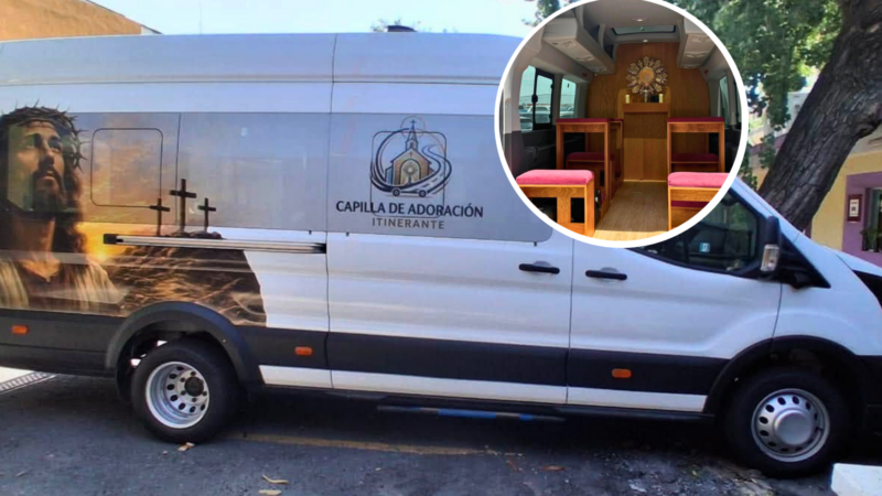 Una camioneta convertida en capilla llevará a Jesús Eucaristía por las calles de Monterrey, México