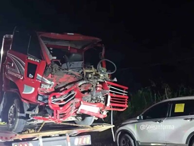 Accidente alcalde Juan de Herrera tras chocar con camión