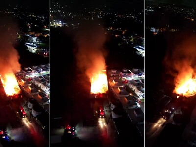 Arde fábrica de aceite en San Cristóbal
