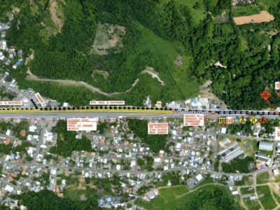 Cierre rampas elevado Piedra Blanca por trabajos