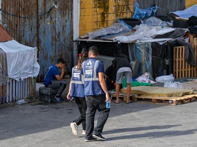 Desmantelan último campamento de migrantes de Ceuta