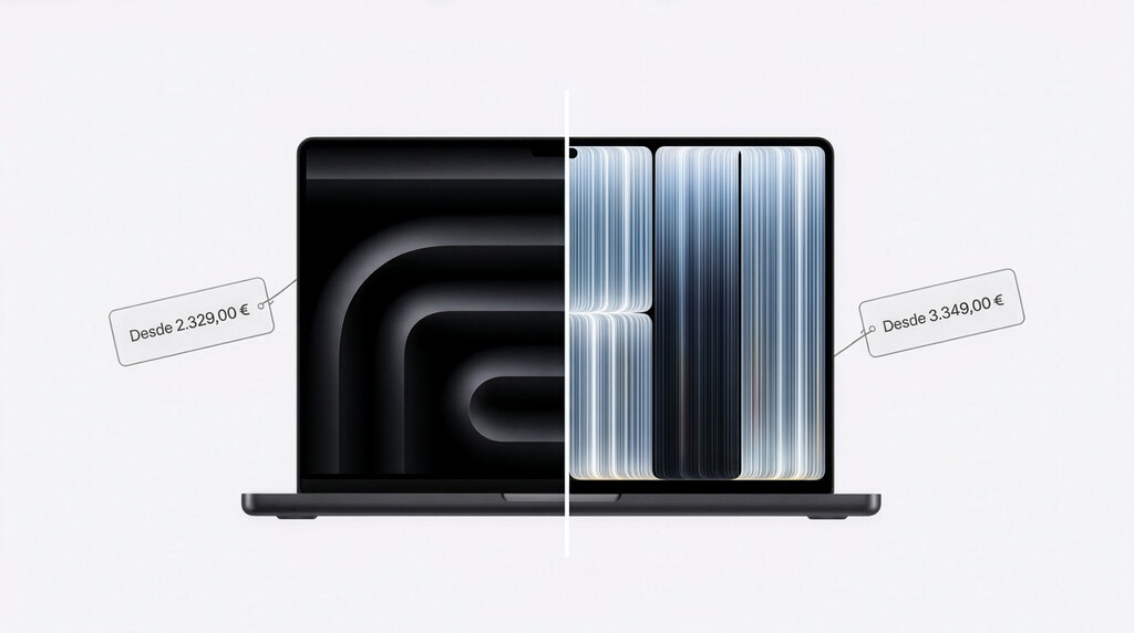 El nuevo MacBook Pro con pantalla táctil cuesta desde 3.349 euros en España: más de 1.000 euros más que su hermano "no táctil"