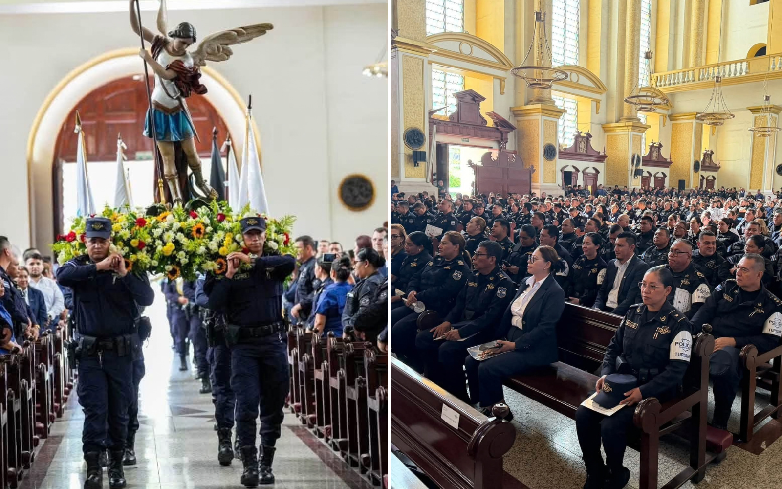 Encomiendan a San Miguel Arcángel la misión de la Policía de El Salvador