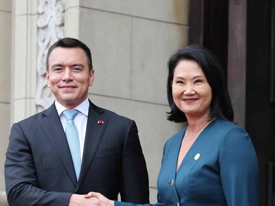 Fujimori y Noboa lideran reunión de Perú y Ecuador sobre seguridad