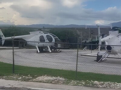Helicópteros Fuerza Aérea Salvadoreña llegan a República Dominicana