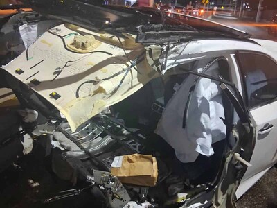Heridos en accidente de tránsito en Santiago en avenida Monumental