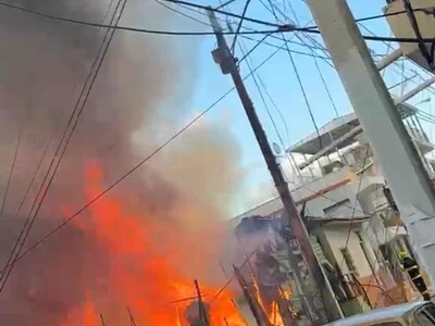Incendio destruye cinco viviendas en sector Pueblo Nuevo de Santiago