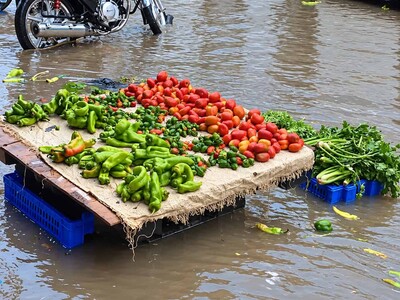 Las lluvias ponen en riesgo los alimentos en mercado de Barahona