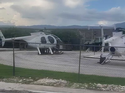 Llevan a Jimaní cinco helicópteros Fuerza Aérea Salvadoreña