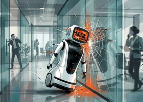Los robots no siempre saben que una pared de cristal existe y eso es un problema