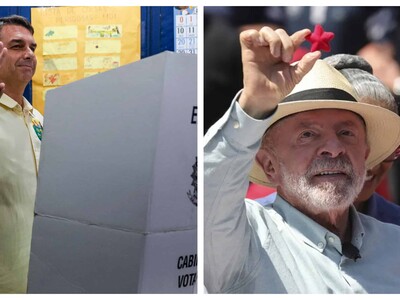 Lula y Flávio Bolsonaro en elecciones presidenciales Brasil