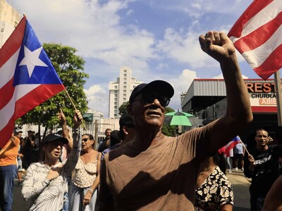 Protestan en Puerto Rico por apagones y alta facturación