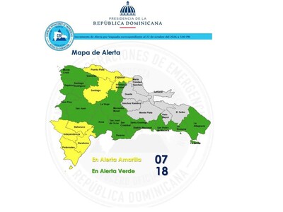 Vaguada: COE incluye a San Juan en provincias con alerta verde