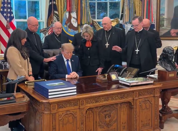 ¿Por qué un grupo de obispos de EE.UU. rezó con Trump en la Casa Blanca?
