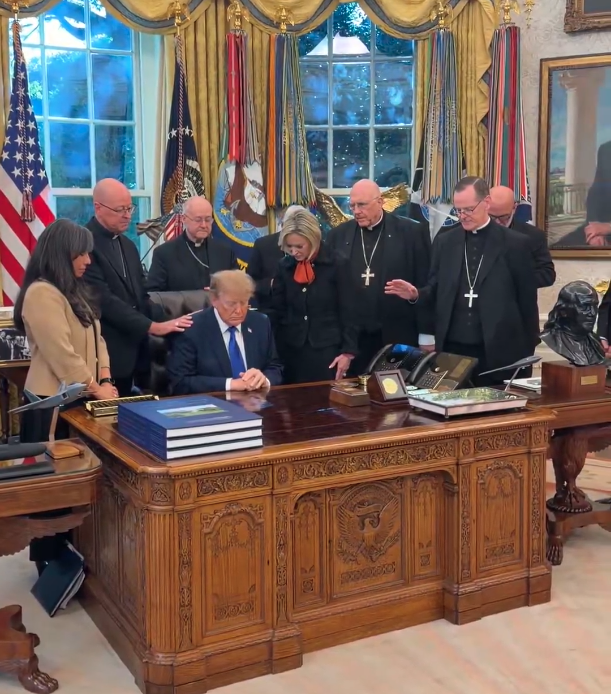 ¿Por qué un grupo de obispos de EE.UU. rezó con Trump en la Casa Blanca?